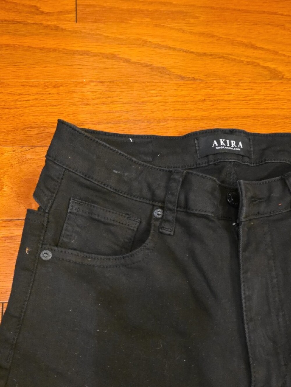 AKIRA Black High-Rise Skinny Jeans for Women Sz 9 - Picture 2 of 8